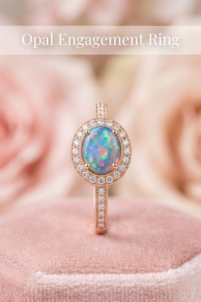 opal engagement ring