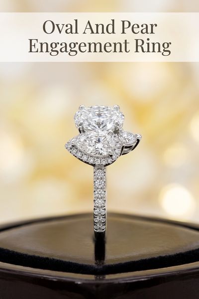 oval and pear engagement ring