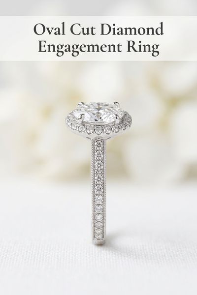 oval cut diamond engagement ring