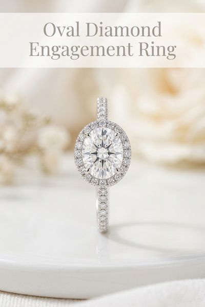 oval diamond engagement ring