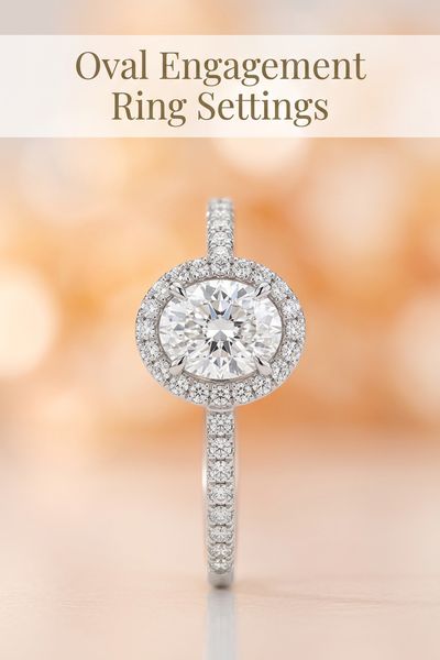 oval engagement ring settings