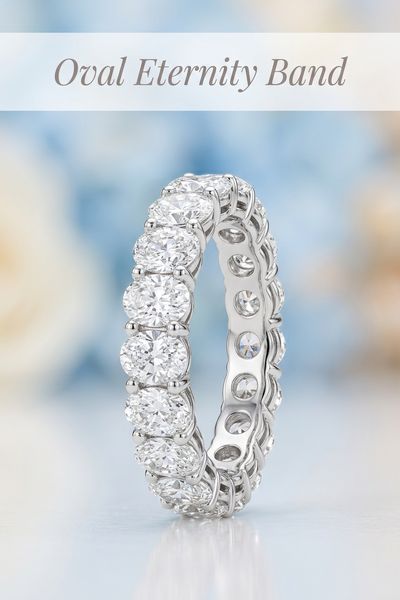 oval eternity band