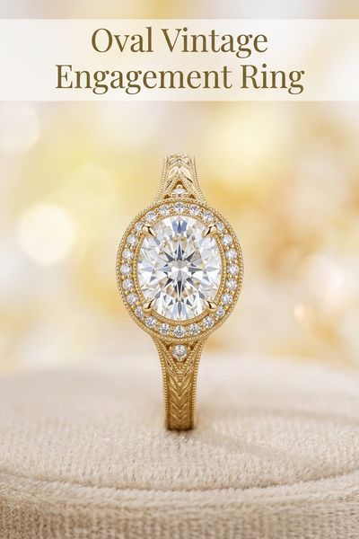 oval vintage engagement ring