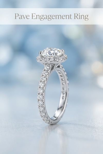 pave engagement ring