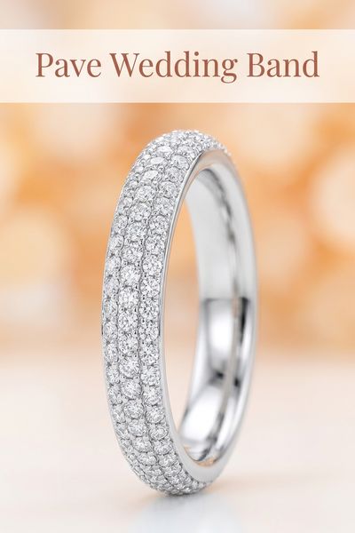 pave wedding band