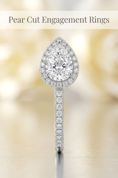 pear cut engagement rings