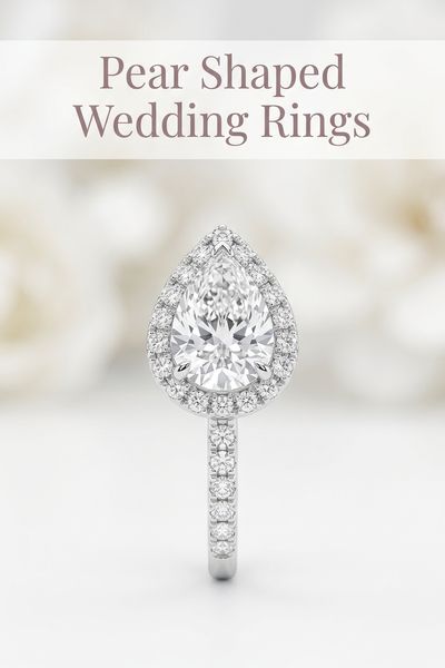 pear shaped wedding rings
