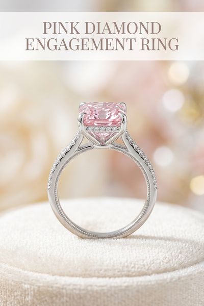 pink diamond engagement ring