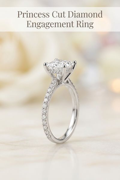 princess cut diamond engagement ring