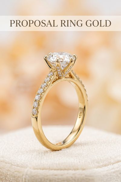 proposal ring gold