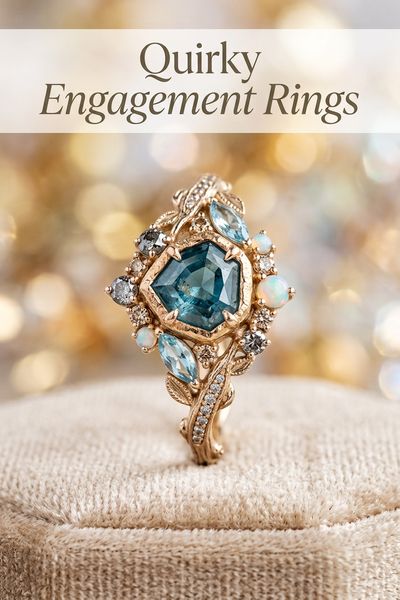 quirky engagement rings
