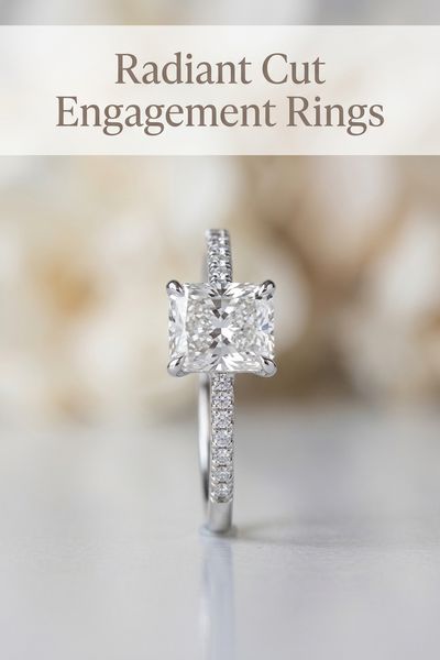 radiant cut engagement rings