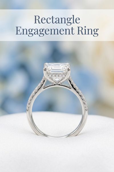 rectangle engagement ring