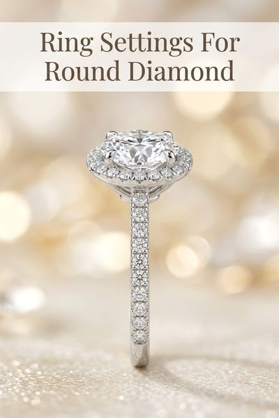 ring settings for round diamond