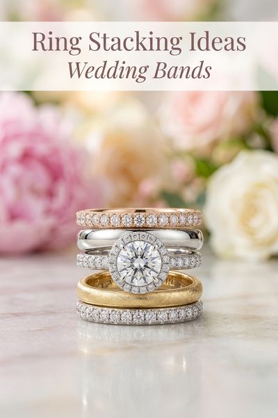ring stacking ideas wedding bands