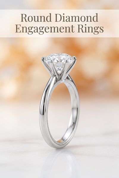 round diamond engagement rings