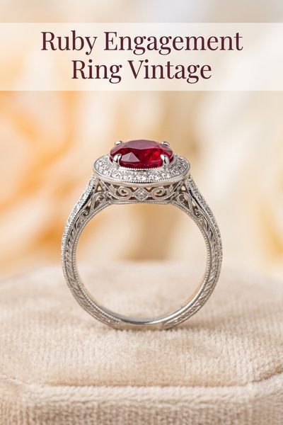 ruby engagement ring vintage