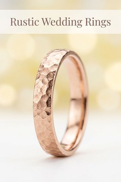 rustic wedding rings
