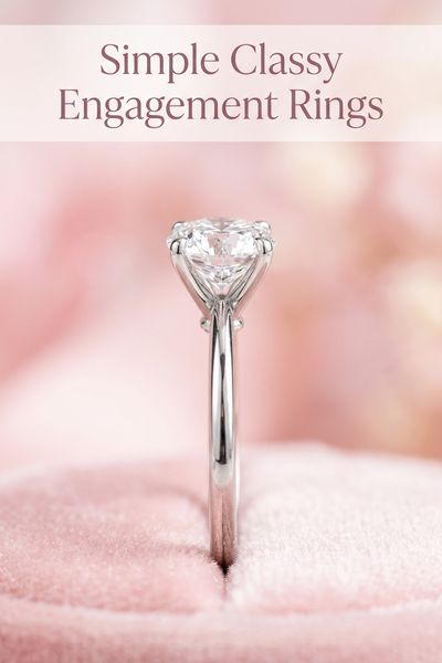 simple classy engagement rings