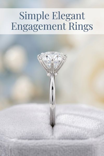 simple elegant engagement rings