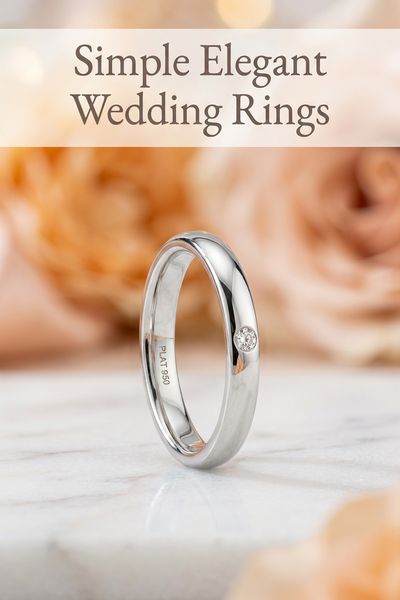 simple elegant wedding rings