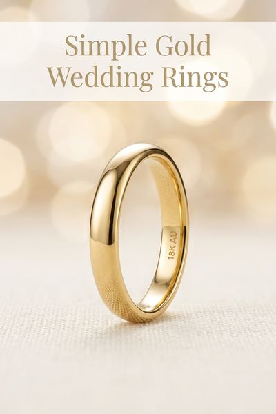 simple gold wedding rings
