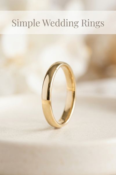 simple wedding rings