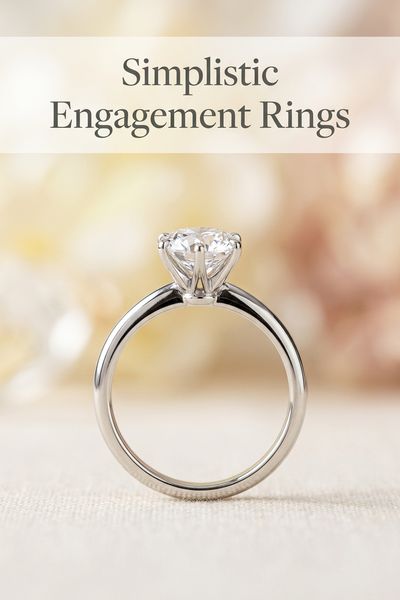 simplistic engagement rings
