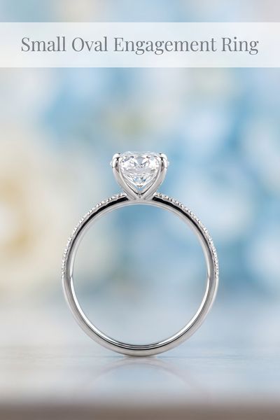 small oval engagement ring