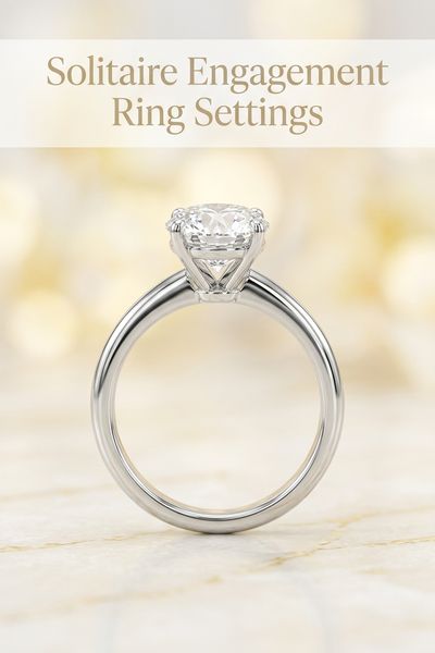 solitaire engagement ring settings