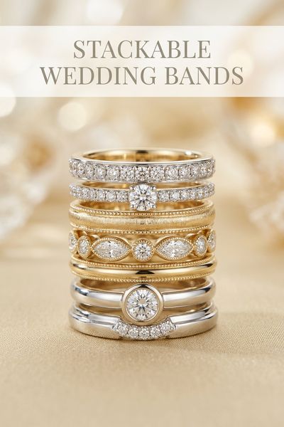 stackable wedding bands