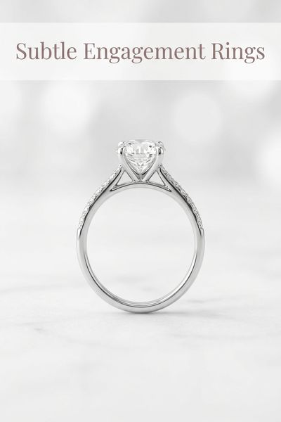 subtle engagement rings
