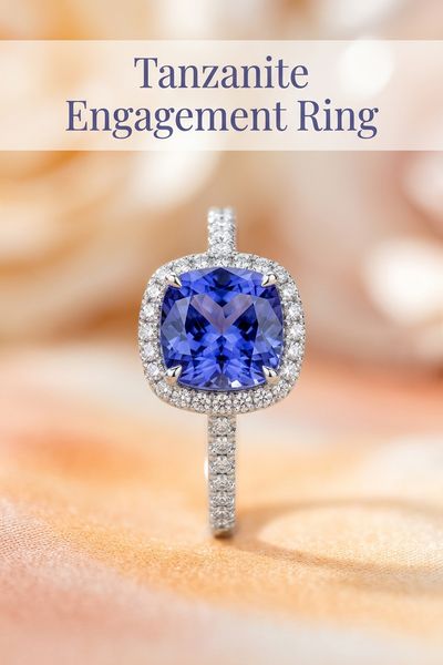tanzanite engagement ring