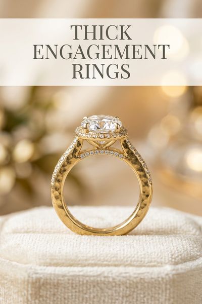 thick engagement rings