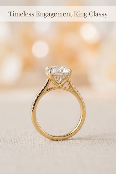 timeless engagement ring classy
