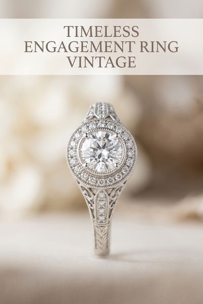 timeless engagement ring vintage