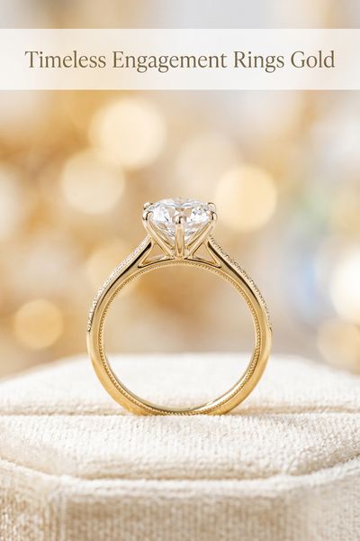 timeless engagement rings gold