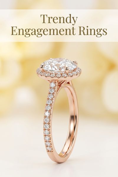trendy engagement rings