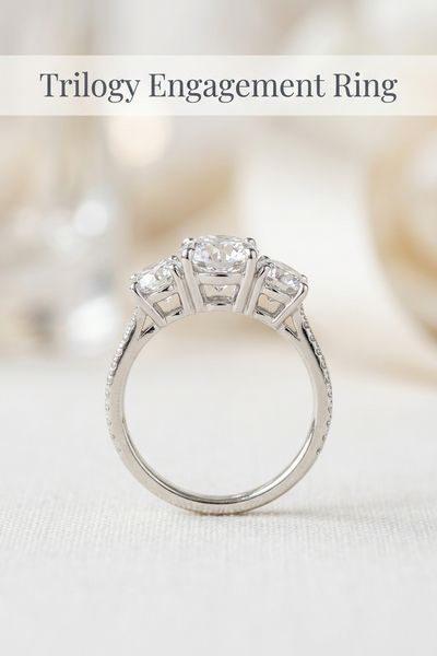 trilogy engagement ring