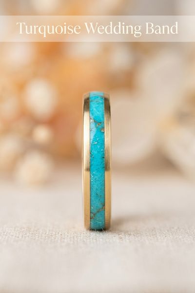turquoise wedding band