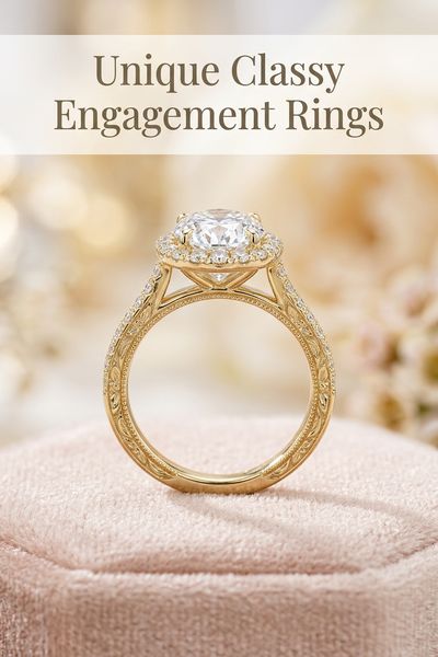 unique classy engagement rings