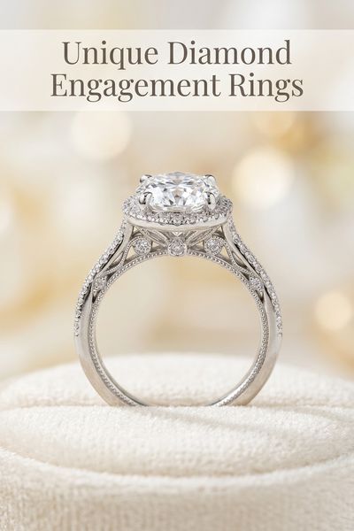 unique diamond engagement rings