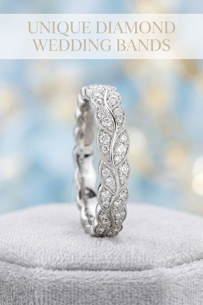 unique diamond wedding bands