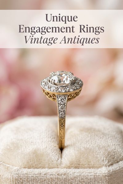 unique engagement rings vintage antiques