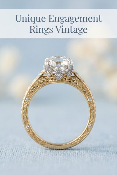 unique engagement rings vintage