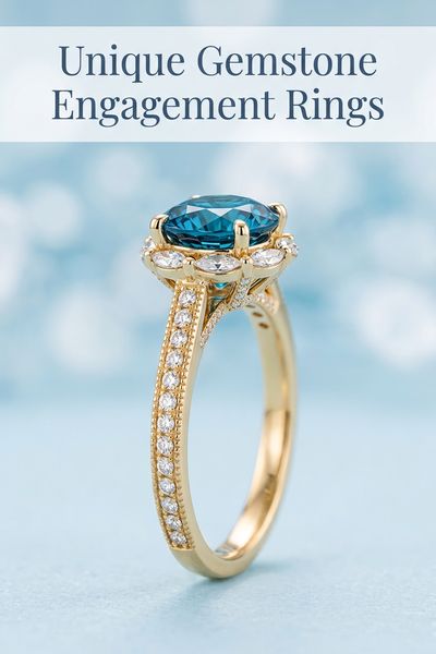 unique gemstone engagement rings