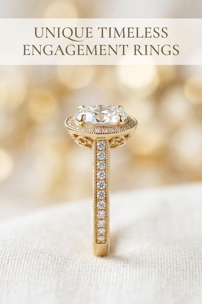 unique timeless engagement rings