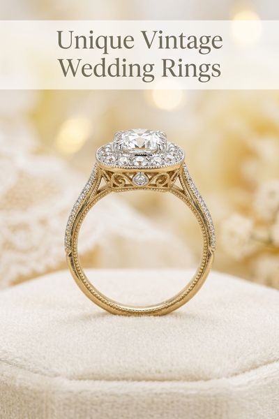 unique vintage wedding rings