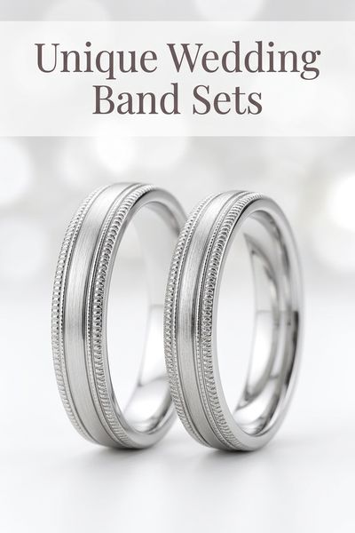unique wedding band sets
