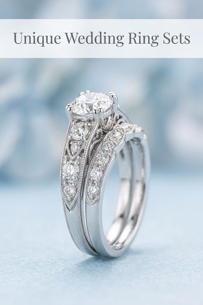 unique wedding ring sets